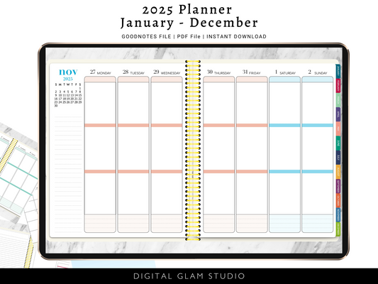 2025 EC Vertical Inspired Digital Life Planner