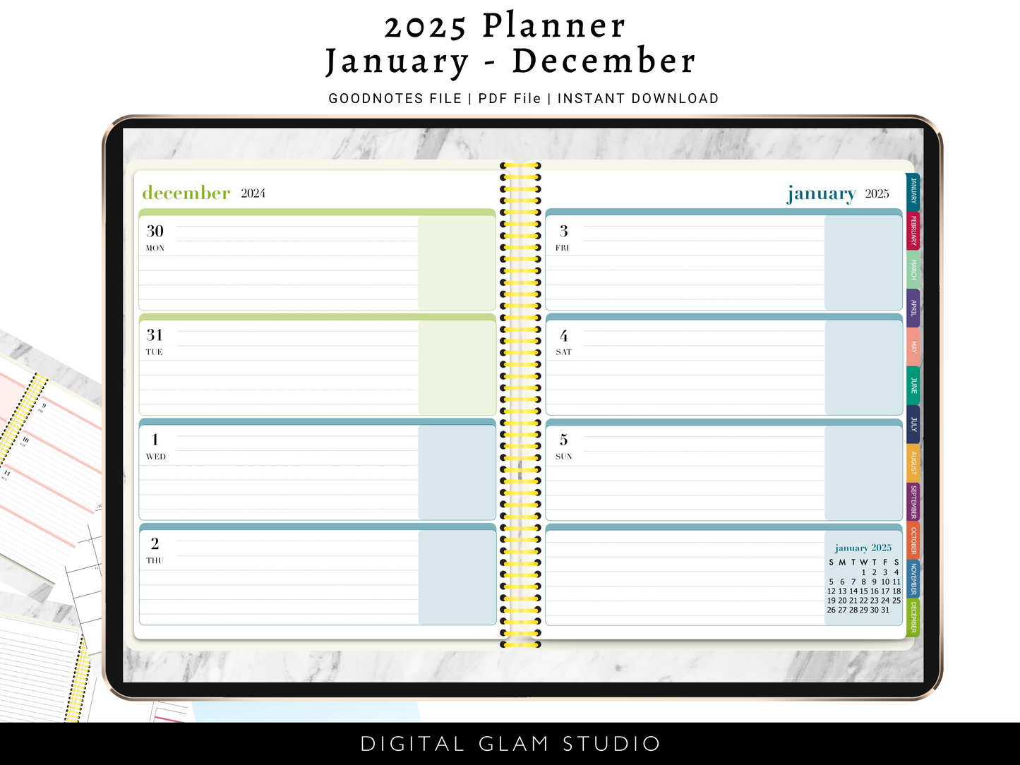 2025 EC Horizontal Inspired Digital Life Planner