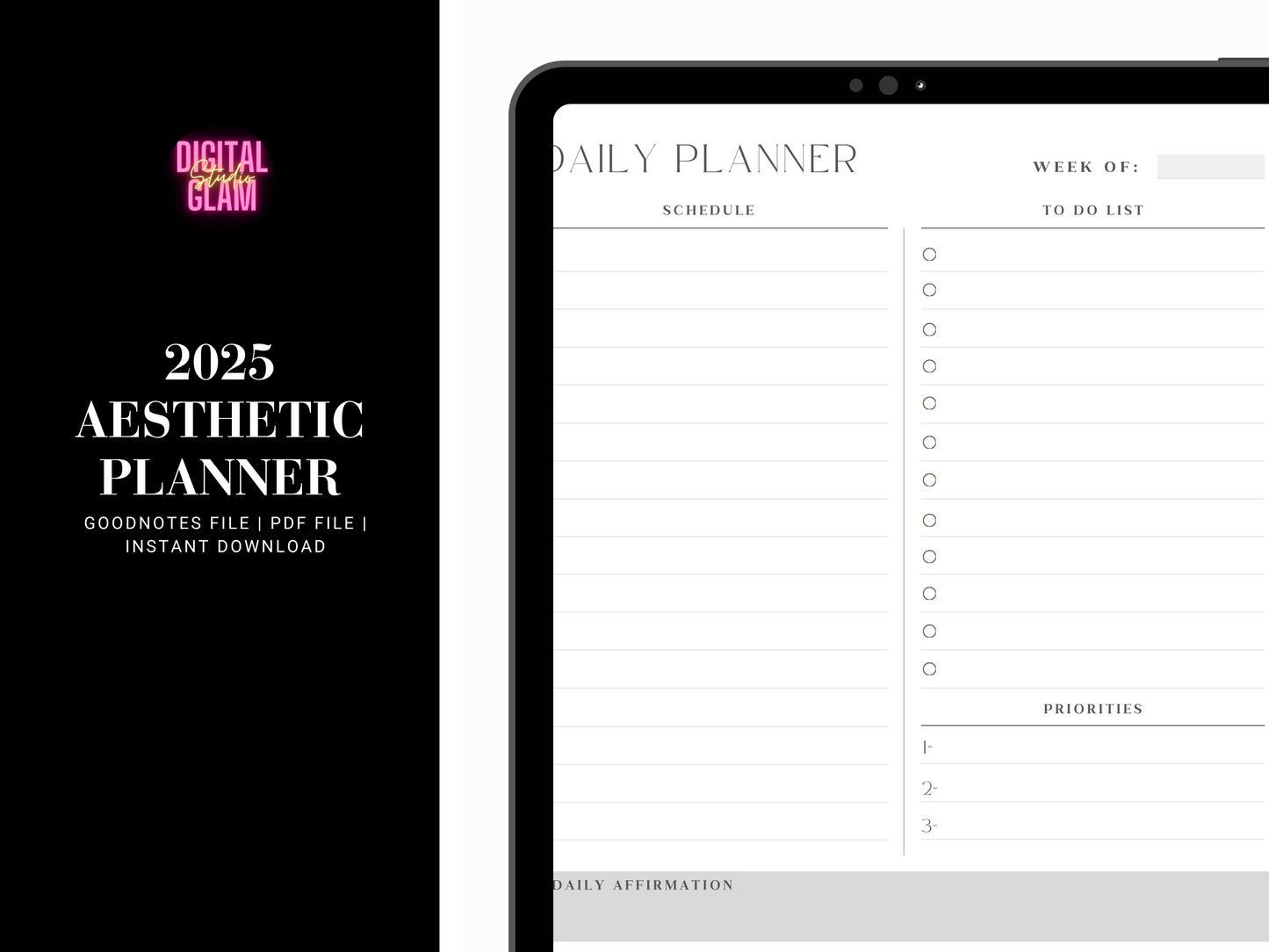 2025 Aesthetic Digital Planner