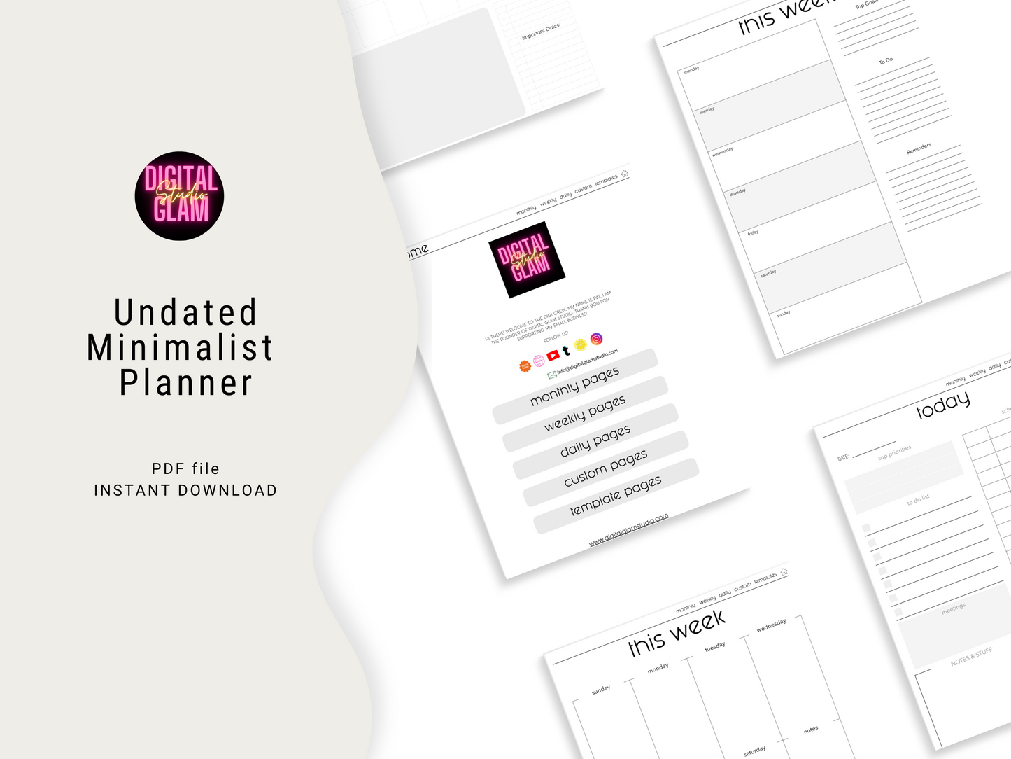 Free Minimalist Planner