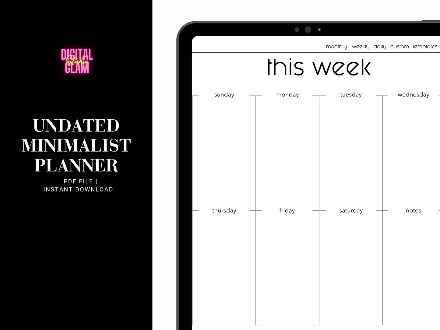 Free Minimalist Planner